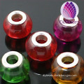 latest style transparent rondelle 11x14mm glass big hole beads with 5mm hole